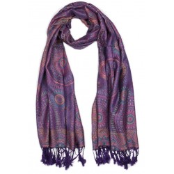 Pashmina Violet Bombay Léon Montane Echarpe Léon montane