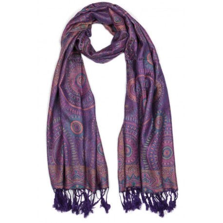 Pashmina Violet Bombay Léon Montane Echarpe Léon montane