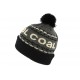 Bonnet Pompon Coal Headwear The Kelso Gris et Noir BONNETS COAL