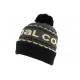 Bonnet Pompon Coal Headwear The Kelso Gris et Noir BONNETS COAL