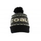 Bonnet Pompon Coal Headwear The Kelso Gris et Noir BONNETS COAL