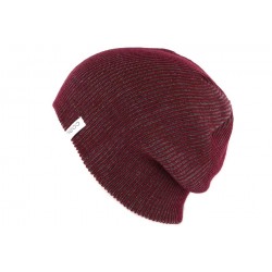 Bonnet Long Coal Headwear The Binary Bordeaux BONNETS COAL