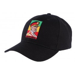 Casquette Rasta Noir Haile Selassie CASQUETTES divers