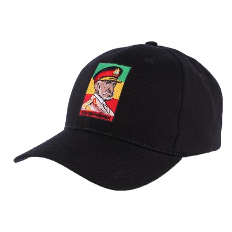 Casquette Rasta Noir Haile Selassie CASQUETTES divers