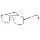 Lunettes de Lecture Homme Métal Marron Hugh +1,5 Dioptrie Lunettes Loupes Loupea