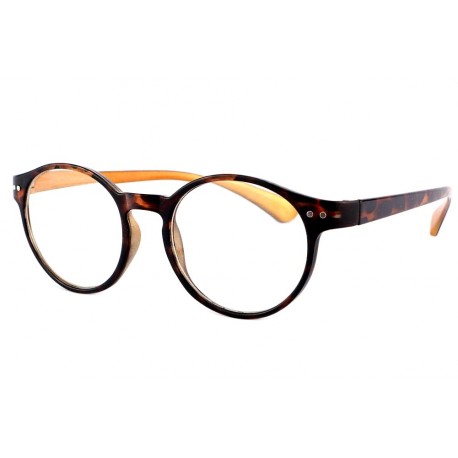 Lunettes Loupe Rondes Marron Vintage Lako +3,5 dioptries Lunettes Loupes Loupea