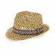 Chapeau paille Perkins naturel Herman 1874 ANCIENNES COLLECTIONS divers