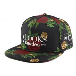 Snapback Crooks and Castles Verdant Black ANCIENNES COLLECTIONS divers