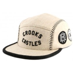 Casquette 5 Panel Crooks and Castles Players Ghost Beige ANCIENNES COLLECTIONS divers