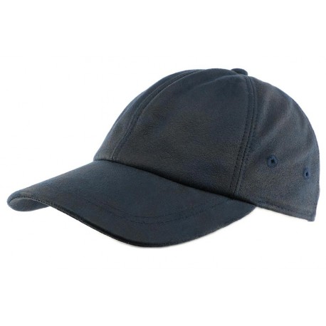 Casquette simili Cuir Bleu Beaver Aussie Apparel CASQUETTES Aussie Apparel