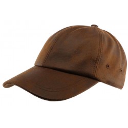 Casquette simili Cuir Camel Beaver Aussie Apparel CASQUETTES Aussie Apparel