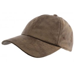 Casquette simili Cuir Gris Fumé Beaver Aussie Apparel CASQUETTES Aussie Apparel