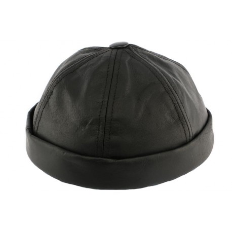 Bonnet docker cuir Noir Aussie Apparel BONNETS Aussie Apparel