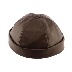 Bonnet docker Cuir Marron Aussie Apparel BONNETS Aussie Apparel