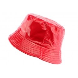 Chapeau de pluie Rouge Brillant Maud par Nyls Creation CHAPEAUX Nyls Création