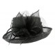 Chapeau Mariage Noir en sisal Luce ANCIENNES COLLECTIONS divers