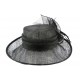 Chapeau Mariage Noir en sisal Luce ANCIENNES COLLECTIONS divers