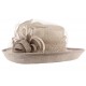 Chapeau Mariage Gris en Sisal Luce ANCIENNES COLLECTIONS divers