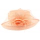 Chapeau Mariage Rose Saumon en sisal Luce ANCIENNES COLLECTIONS divers