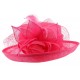 Chapeau Mariage Rose Fuchsia en sisal Luce ANCIENNES COLLECTIONS divers