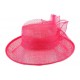 Chapeau Mariage Rose Fuchsia en sisal Luce ANCIENNES COLLECTIONS divers