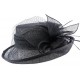 Chapeau Mariage Bleu Marine en sisal Luce ANCIENNES COLLECTIONS divers