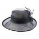 Chapeau Mariage Bleu Marine en sisal Luce ANCIENNES COLLECTIONS divers