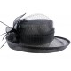 Chapeau Mariage Bleu Marine en sisal Luce ANCIENNES COLLECTIONS divers