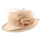 Chapeau Mariage Marron Clair Luce en paille sisal ANCIENNES COLLECTIONS divers