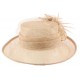 Chapeau Mariage Marron Clair Luce en paille sisal ANCIENNES COLLECTIONS divers