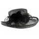 Chapeau Mariage Noir Bora en paille sisal ANCIENNES COLLECTIONS divers