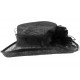 Chapeau Mariage Noir Bora en paille sisal ANCIENNES COLLECTIONS divers