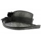 Chapeau Mariage Noir Bora en paille sisal ANCIENNES COLLECTIONS divers