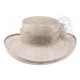 Chapeau Mariage Gris Bora en paille sisal ANCIENNES COLLECTIONS divers