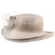 Chapeau Mariage Gris Bora en paille sisal ANCIENNES COLLECTIONS divers