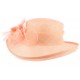 Chapeau Mariage Rose Saumon Bora en paille sisal ANCIENNES COLLECTIONS divers