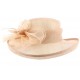 Chapeau Mariage Marron Clair Bora en paille sisal ANCIENNES COLLECTIONS divers