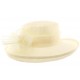 Chapeau Mariage Ecru Bora en paille sisal ANCIENNES COLLECTIONS divers