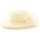 Chapeau Mariage Ecru Bora en paille sisal ANCIENNES COLLECTIONS divers