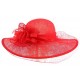 Chapeau Mariage Rouge Nymphea en paille sisal ANCIENNES COLLECTIONS divers