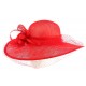 Chapeau Mariage Rouge Nymphea en paille sisal ANCIENNES COLLECTIONS divers