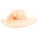 Chapeau Mariage Rose Nymphea en paille sisal ANCIENNES COLLECTIONS divers