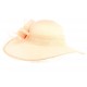 Chapeau Mariage Rose Nymphea en paille sisal ANCIENNES COLLECTIONS divers