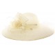 Chapeau Mariage Ecru Nymphea en paille sisal ANCIENNES COLLECTIONS divers