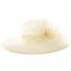 Chapeau Mariage Ecru Nymphea en paille sisal ANCIENNES COLLECTIONS divers