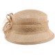 Chapeau Mariage Camel Jeda en paille sisal ANCIENNES COLLECTIONS divers