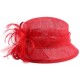 Chapeau Mariage Rouge Jeda en paille sisal ANCIENNES COLLECTIONS divers