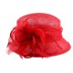 Chapeau Mariage Rouge Jeda en paille sisal ANCIENNES COLLECTIONS divers