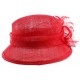 Chapeau Mariage Rouge Jeda en paille sisal ANCIENNES COLLECTIONS divers