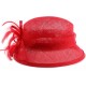 Chapeau Mariage Rouge Jeda en paille sisal ANCIENNES COLLECTIONS divers